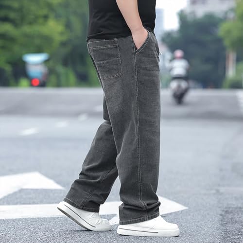 Men's Plus Size Baggy Jeans Elastic Waist Pull On Jean Sweatpants by Djeanxa - Used condition - Image 6