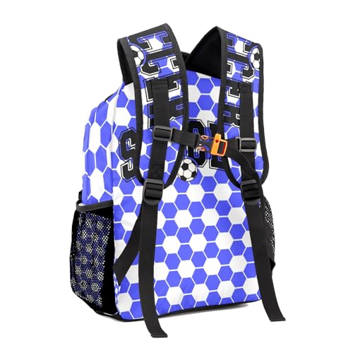 Custom Blue Soccer Bag for Sport Personalized Football Backpack Bag,Soccer Dad Travel Daypack4