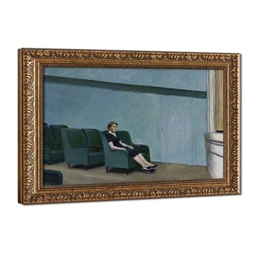 Toile Edward Hopper Intermission cadre à suspendre décoration murale bureau
