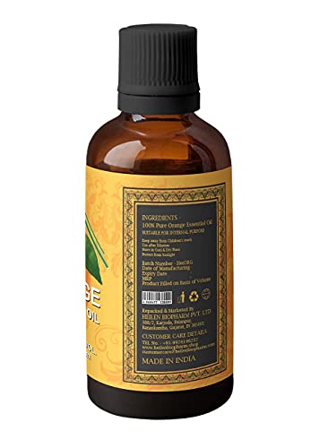 Image of Heilen Biopharm Neroli Essential Oil - 50 mL Bottle Pack of 1,For Calming & Soothing Scalp & Body, (Citrus aurantium)