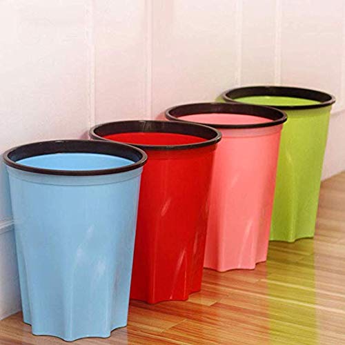 Poubelle cuisine et salle de bain 10L : lot de 4 corbeilles anti-désordre