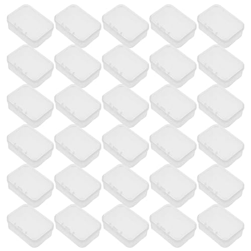 Boîtes de rangement rectangulaires transparentes et empilables avec couvercle - 2