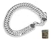 Produktbild Enez Armband Panzerkette 8mm 19cm 925 Sterling Silber plattiert (SCH 61b)