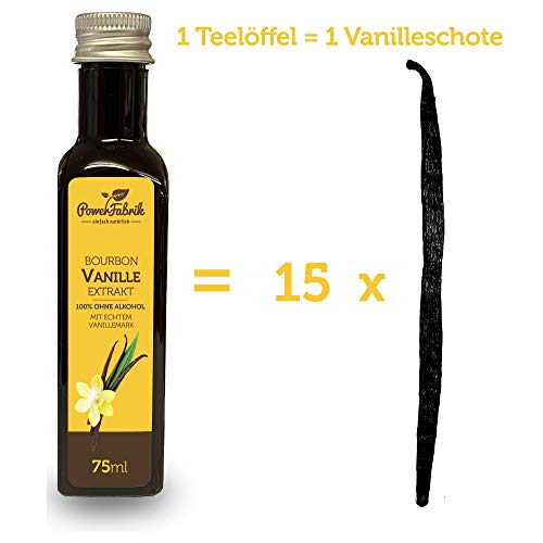 Vanilleextrakt aus Madagaskar – 75ml Bourbon Vanille Essenz alkoholfrei