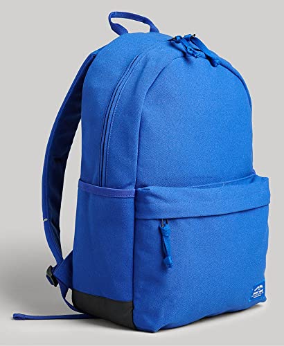 Superdry Womens Unisex Essential Montana Backpack, Main Zipped Compartment Mazarine Blue Size One Size #TOP1