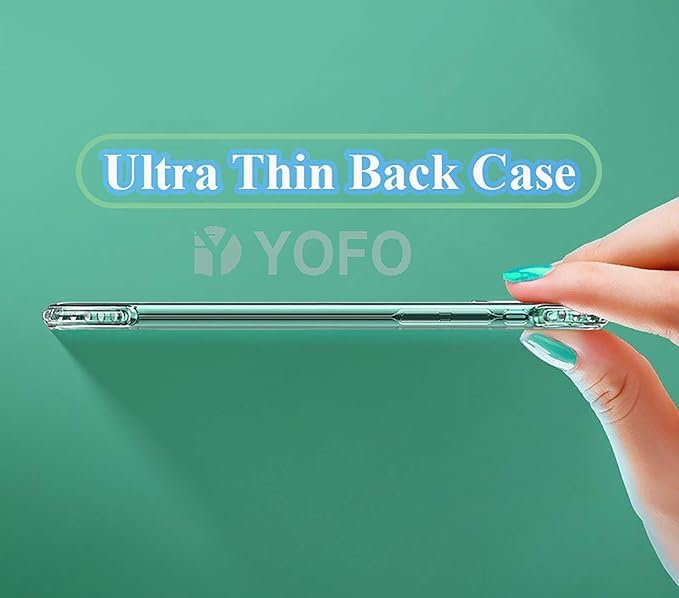 Image of YOFO Silicon Back Cover Case for Realme GT Neo 3 (5G) (Transparent) Camera Protection with Dust Plug