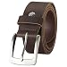 Produktbild LINDENMANN Leder-Gürtel Herren 40 mm breit, Gürtel Herren Vollrindleder dunkelbraun, Größe/Size:105, Farbe/Color:braun