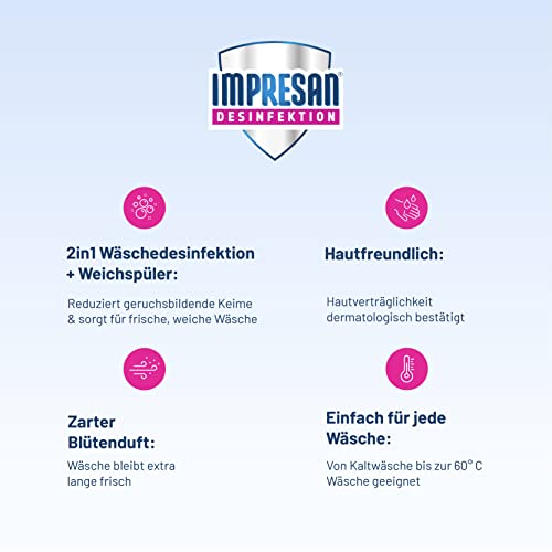 Impresan Hygiene-Weichspüler Blütenmeer 2x 1250 ml