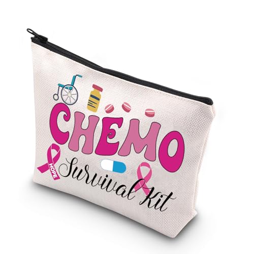 WCGXKO Chemo Care Package For Women Chemo Survival Kit Chemotherapy Treatment Zipper Pouch Cosmetic Bag (Chemo purple1)