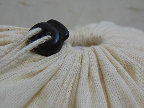 Food Grade Cotton Fabric Bags 4-Pack Reusable - Organic Storage Bulk Bags - Produce Drawstring Muslin Bags - Reusable Natural Cloth Flour Sack Bags - Grain Bags -19 X 16 Inches #TOP7