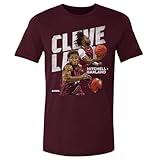 500 LEVEL Donovan Mitchell Shirt (Cotton, Medium, Maroon) - Donovan Mitchell & Darius Garland Cleveland Duo WHT