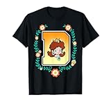 Super Mario Princess Daisy University Letter Portrait Logo T-Shirt