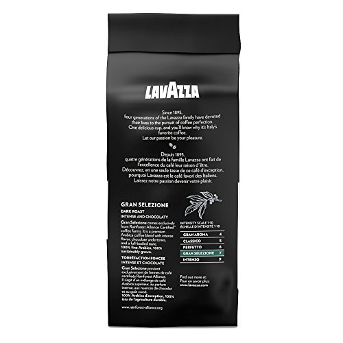 Image of Lavazza Gran Selezione Ground Coffee Blend, Dark Roast, 12 oz (Pack of 4)