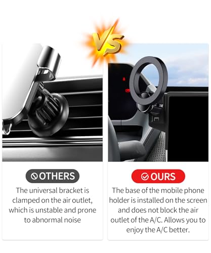 MaserWeller Car Phone Holder for Toyota BZ4X 2023-2026 / Subaru Solterra 2023-2026 Accessories 8/12.3-Inch Screen Fixed Clip, 360° Rotation Phone Mount Compatible with MagSafe, Cell Phone Holder by Generic - Used condition - Image 10