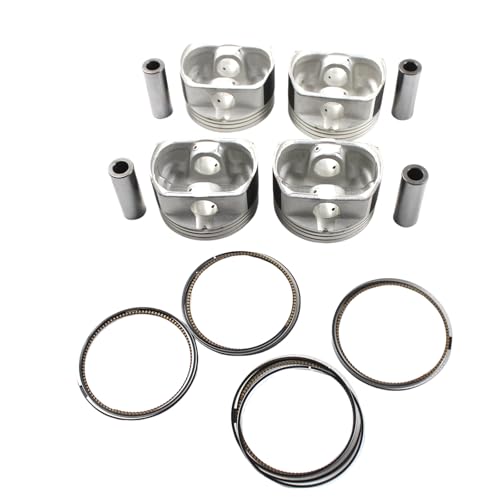 4Pcs Engine Piston Rings Set for G4KC Engine - Fits for Forte Optima Rondo Santa Fe Sorento Sportage Tucson 2.4L 23410-25211 Automotive Replacement Engine Piston