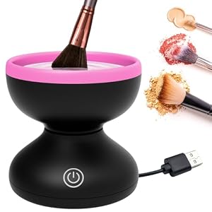 SALES CLEARANCE Make up Brush Cleaner Machine Wash in Seconds, 3.5″ Portable Electric Makeup Brushes Cleaner, Available for All Types of Makeup Brushes