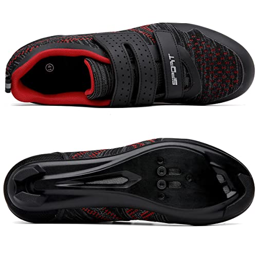 Image of Unisex Cycling Shoes Compatible with Peloton Indoor Riding Road Bicycle with Delta Cleats Outdoor Pedal Bike Shoes
