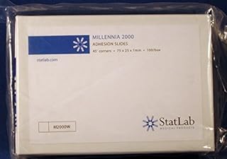 Millennia 2000 Adhesion Slides 75 mm x 25 mm x 1 mm. (White) (100 per pk. or 2000 per cs.)