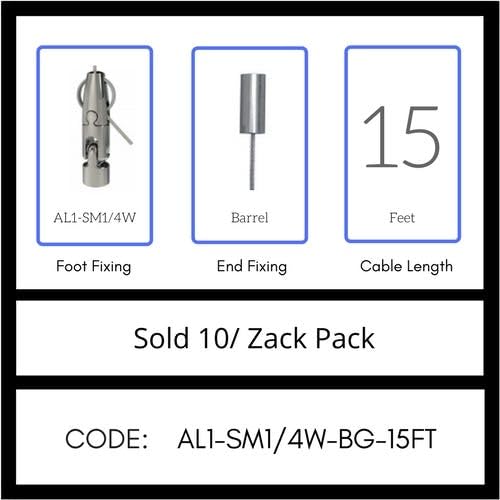 GRIPPLE UL Approved Angel Swivel Male 1/4