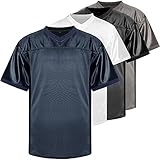 Phoneutrix Blank Football Jersey, Sports T-Shirt Hip Hop Jersey for Party (Small, Dark Blue)