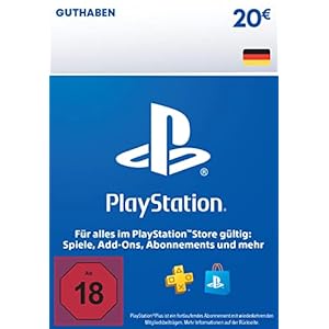 PlayStation Store Guthaben 20 EUR | PSN Deutsches Konto | PS5/PS4 Download Code