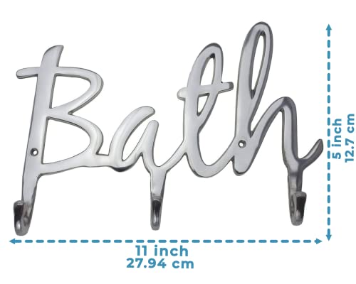 image for Modern Style “Bath” Wall Mount Towel Holder and Robe Hook by Comfi