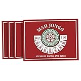 Diseño portátil claro: Juego de cartas Mahjong liviano y compacto para transportarlo fácilmente y jugar sobre la marcha, perfecto para hombres y mujeres que disfrutan del Mahjong casual o competitivo.