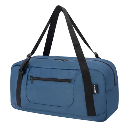 Image of HOLYLUCK Foldable Travel Duffel Bag For Women & Men Luggage Great for Gym - Airforce blue