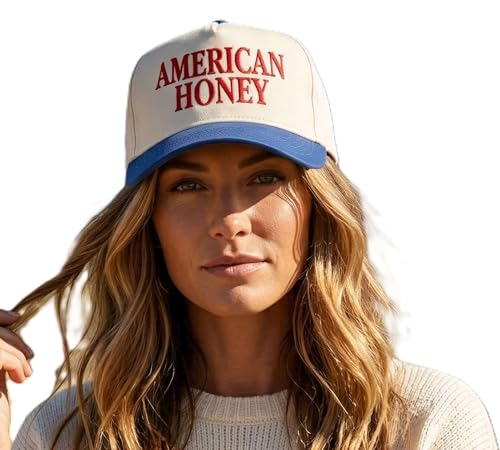 D&Y Retro 2-Tone Canvas Baseball Cap for Women - Funny Embroidered Distressed Snapback Adjustable Cotton Dad Hat