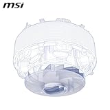 MSI MAG CORELIQUID A13 240 AIO CPU Liquid Cooler - Full CPU Coverage, Improved Water Channel Design, Minimalism Meets Illumination, CycloBlade 7, Split-Flow Radiator, Rifle Bearing Fans - Image 6