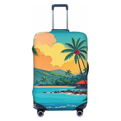 Hello Hawaii Luggage Cover Personalized Elastic Washable Suitcase Cover Luggage Protector Auti-Scratch Suitcase Case Protector Fits 18-32 Inch Luggage