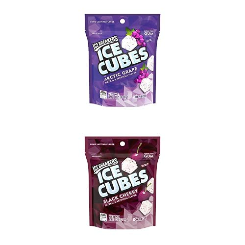 Bundle of Ice Breakers Ice Cubes Artic Grape and Black