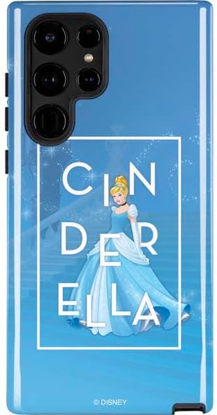 Skinit Pro Phone Case Compatible with Galaxy S22 Ultra - Officially Licensed Disney Cinderella Miracles Take Time Silhouette Design