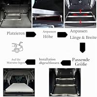 DABH4ND Kofferraum-Ebener: Universales Verstellbares Matratzen-System Für SUV & Kombis, Ausziehbar & Skalierbar, Z.B. Für Ford Bronco 4Türer 2021-2025 – Ansicht 5