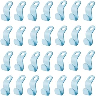 80 Stück Kleiderbügel Verbindungshaken Outfit Rack Extender Clip Halter, Drop Connecting Grip Stackable Plastic Multi-Laye...