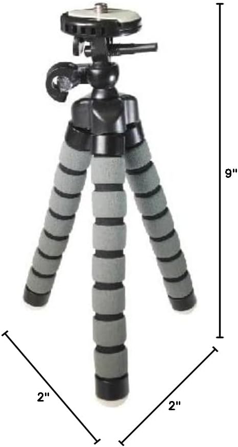 Miniatura 7 de Synergy Digital Trípode para cámara, compatible con cámara digital Sony ZV-1F Vlogging, altura aproximada de 9 pulgadas