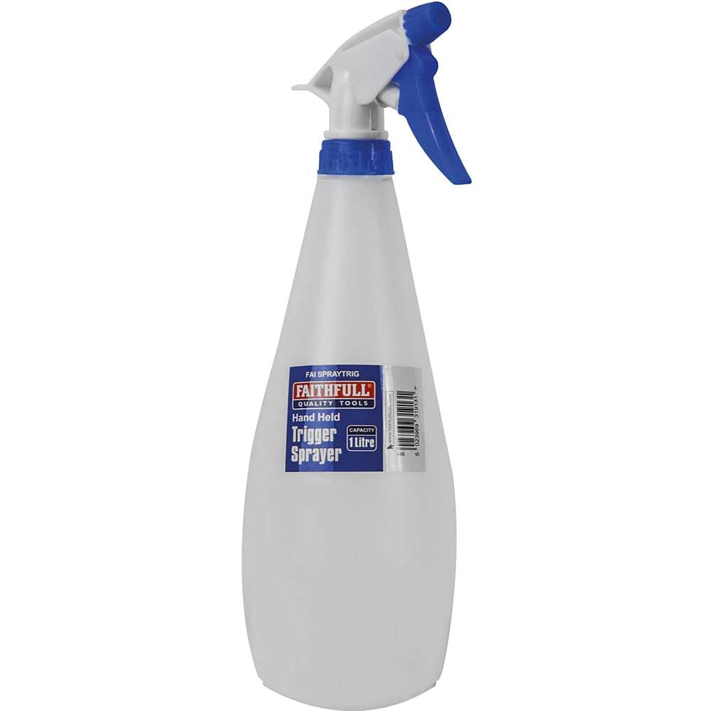 Faithfull FAISPRAYTRIG Hand Held Trigger Spray Bottle 1 litre |