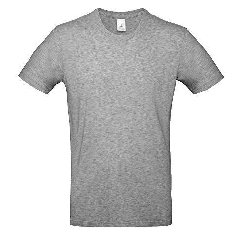 Image of B&C - Single Jersey Men's T-Shirt #E190, Grey (sports grey), XXL