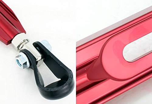 EPARTS 2 Piece Red Aluminum Front + Rear Lower Tower Brace Strut Bar Stabilizer Towering Tie Bar Compatible with 1996-2000 Honda Civic