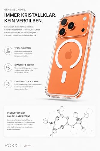 Coque iPhone 17 Pro transparente rigide Roxx avec protection écran et objectif intégrée - 2