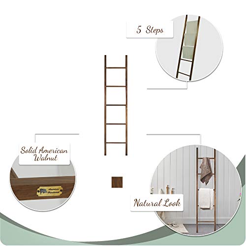 American Trails Solid Walnut Decorative Ladder, Natural Walnut (New) (A117-53) #TOP2