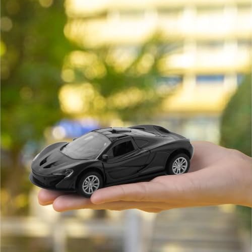Image of ADITI TOYS Die Cast Car for Kids Alloy Metal Pull Back Car Toy Car Toy Vehicle with Openable Doors & LED Lights Car for Kids Collectible Toy Vehicle Gift for Kids Boys Girls BIS Approved (Black)