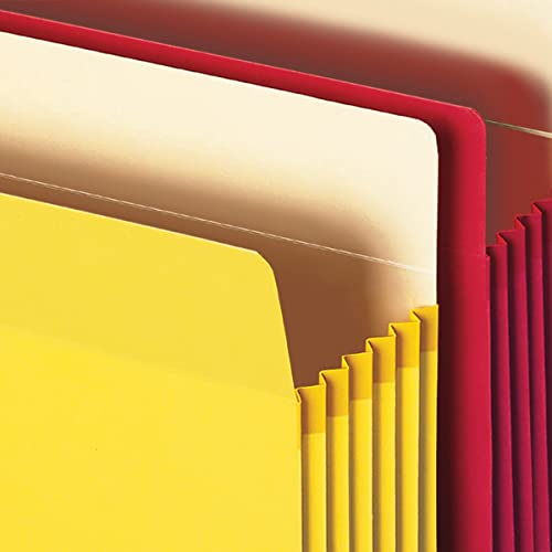 Image of Smead File Pocket, Straight-Cut Tab, 5-1 /4 inch Expansion, Letter Size, Assorted Colors, 5 per Pack (73836) (Pack of 5)