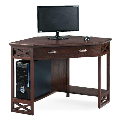 Image of Leick Home Ramsey Desk, 48 inch, Chocolate Oak