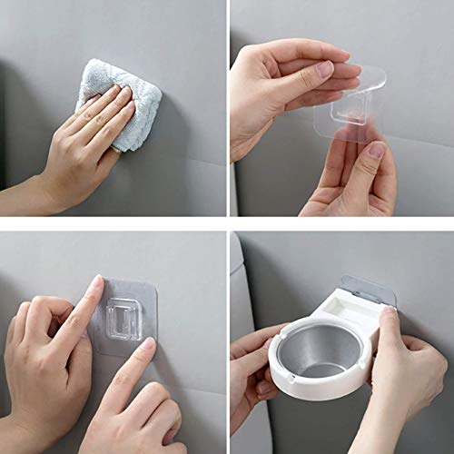 Image of KolorFish Wall Mounted Ashtray, Ashtrays for Cigarettes, Cigarette Holder for Home, Office, Toilet, Bathroom (White)