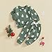 Thorn Tree Toddler Boys Christmas Clothes Santa Claus/Tree Sweatshirt Elastic Waist Pants Fall Winter Outfits Set