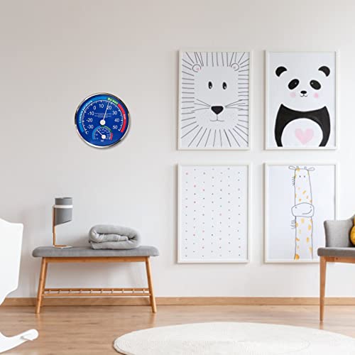 aieibuy Temperatur-Feuchtigkeitsdetektor, Messgerät für Innenräume, Zuhause, Babyzimmer, Wand, analoges Thermometer, Hygrometer (englische Version) – Bild 4