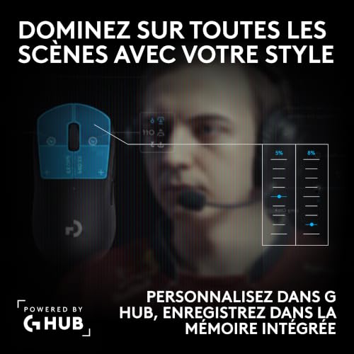 Logitech G Pro X3 SUPERSTRIKE, Souris Gaming sans Fil Lightspeed
