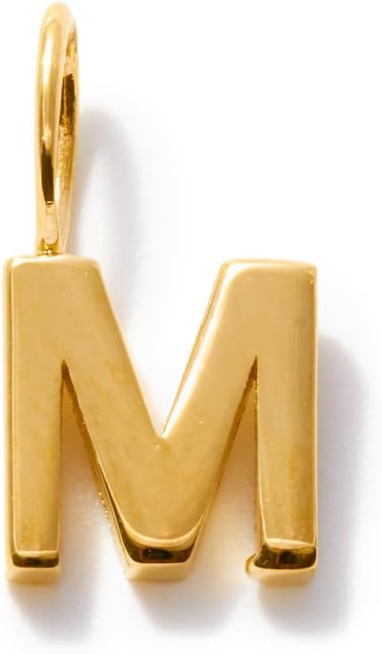 Gelin Letter Initial Charms in 14K Solid Gold | 14k Gold Letter Pendant for Women (A - Z Personalized Charms)