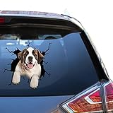 セントバーナード ステッカー 車 セントバーナード デカール ステッカー ビニール カーステッカー ママ用 バンバー 車 アティッカーズ